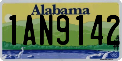 AL license plate 1AN9142