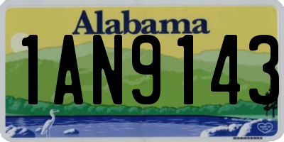 AL license plate 1AN9143