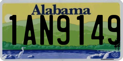 AL license plate 1AN9149