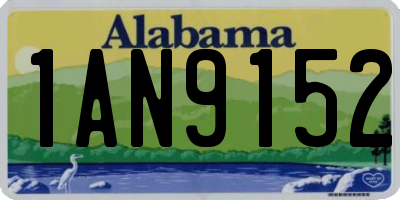 AL license plate 1AN9152