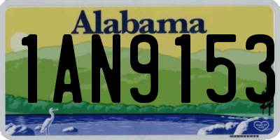 AL license plate 1AN9153