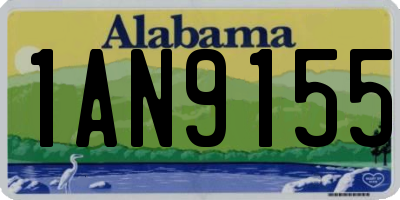 AL license plate 1AN9155