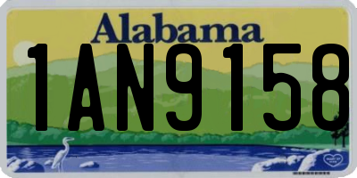 AL license plate 1AN9158