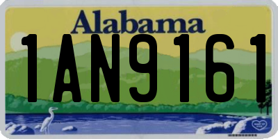 AL license plate 1AN9161