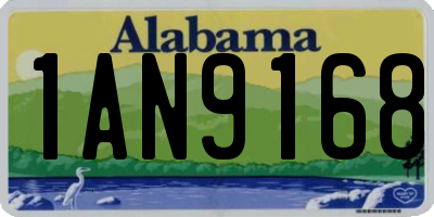AL license plate 1AN9168