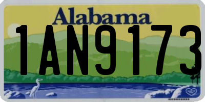 AL license plate 1AN9173