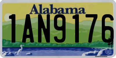 AL license plate 1AN9176