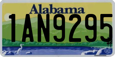 AL license plate 1AN9295