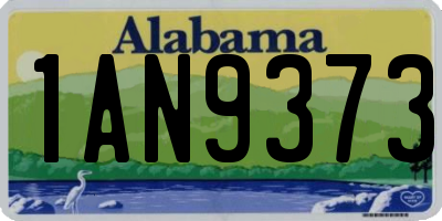 AL license plate 1AN9373