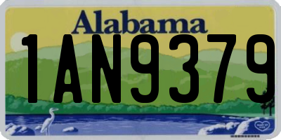 AL license plate 1AN9379