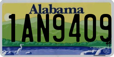 AL license plate 1AN9409