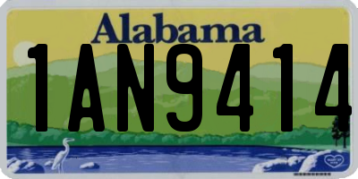 AL license plate 1AN9414