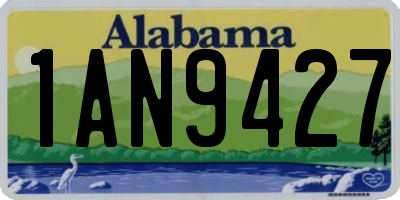 AL license plate 1AN9427