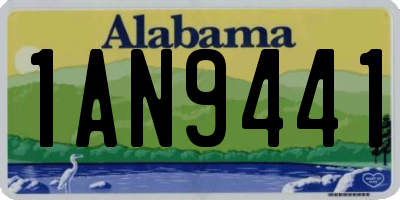AL license plate 1AN9441