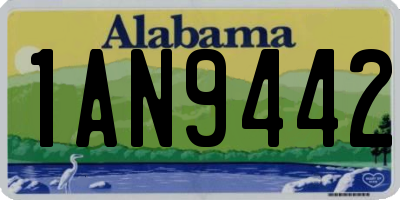 AL license plate 1AN9442