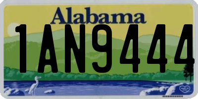 AL license plate 1AN9444