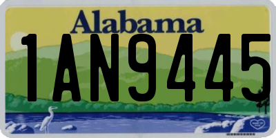 AL license plate 1AN9445
