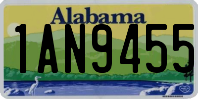 AL license plate 1AN9455