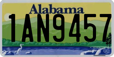 AL license plate 1AN9457