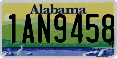 AL license plate 1AN9458
