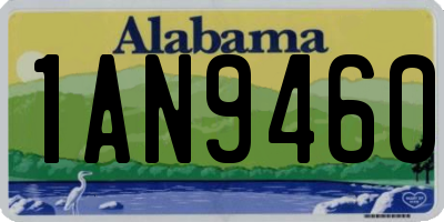 AL license plate 1AN9460