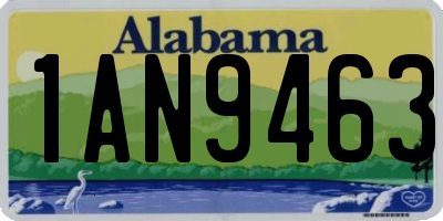 AL license plate 1AN9463