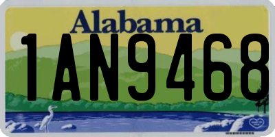AL license plate 1AN9468