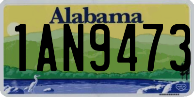 AL license plate 1AN9473