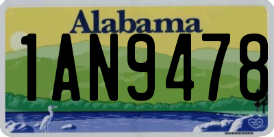 AL license plate 1AN9478