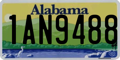 AL license plate 1AN9488