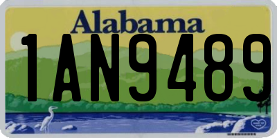 AL license plate 1AN9489