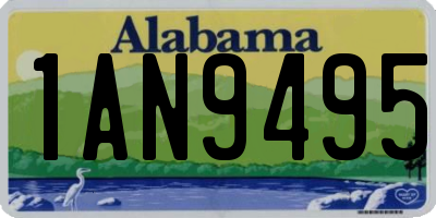 AL license plate 1AN9495