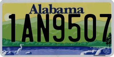AL license plate 1AN9507
