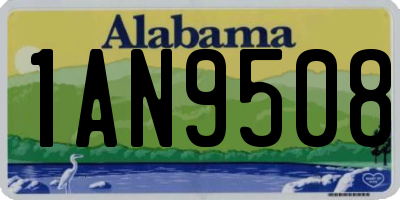 AL license plate 1AN9508