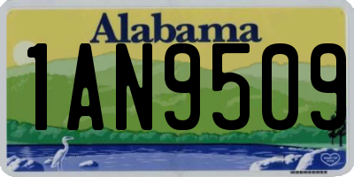 AL license plate 1AN9509