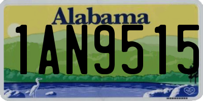 AL license plate 1AN9515
