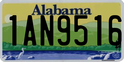 AL license plate 1AN9516