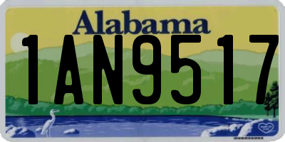 AL license plate 1AN9517