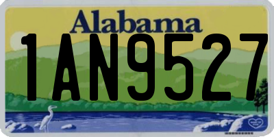 AL license plate 1AN9527