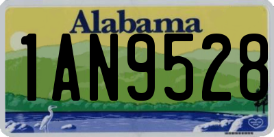 AL license plate 1AN9528