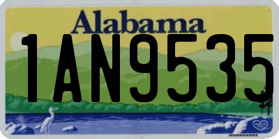 AL license plate 1AN9535
