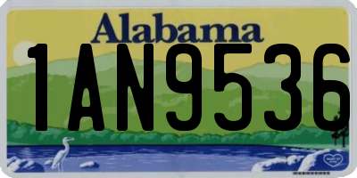 AL license plate 1AN9536