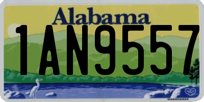 AL license plate 1AN9557