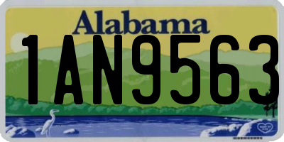 AL license plate 1AN9563