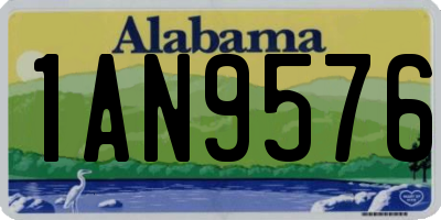 AL license plate 1AN9576