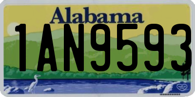 AL license plate 1AN9593