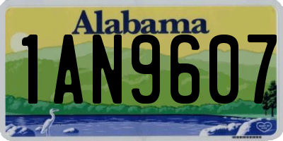 AL license plate 1AN9607