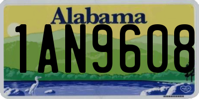 AL license plate 1AN9608