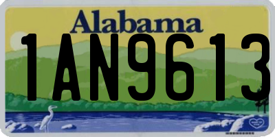 AL license plate 1AN9613