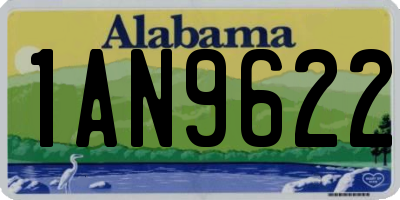 AL license plate 1AN9622